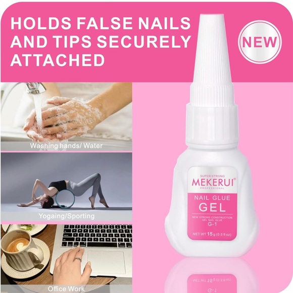 New Upgrade Super Strong Nail Glue Gel and Quickly Nail Glue Remover Kit - Picture 6 of 11